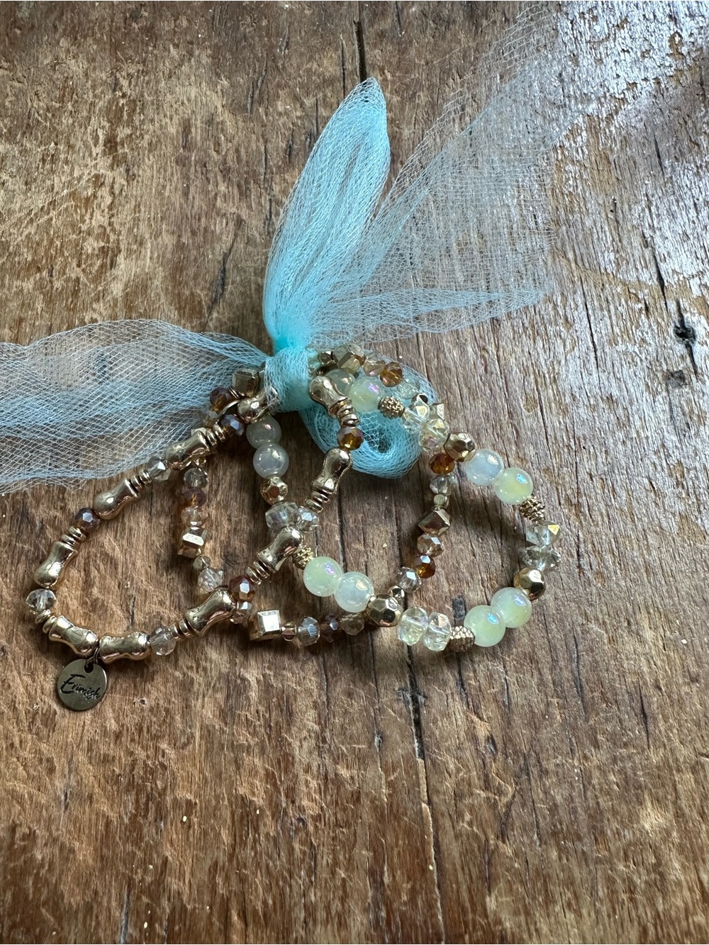 Ermish Beaded Stretch Bracelet Set of 3